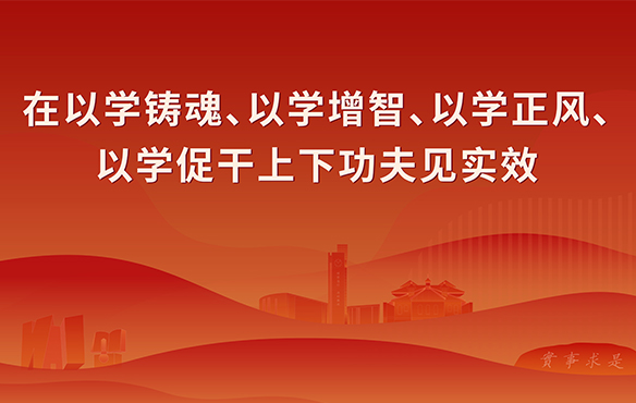 在以学铸魂、以学增智、以学正风、以学促干上下功夫见实效